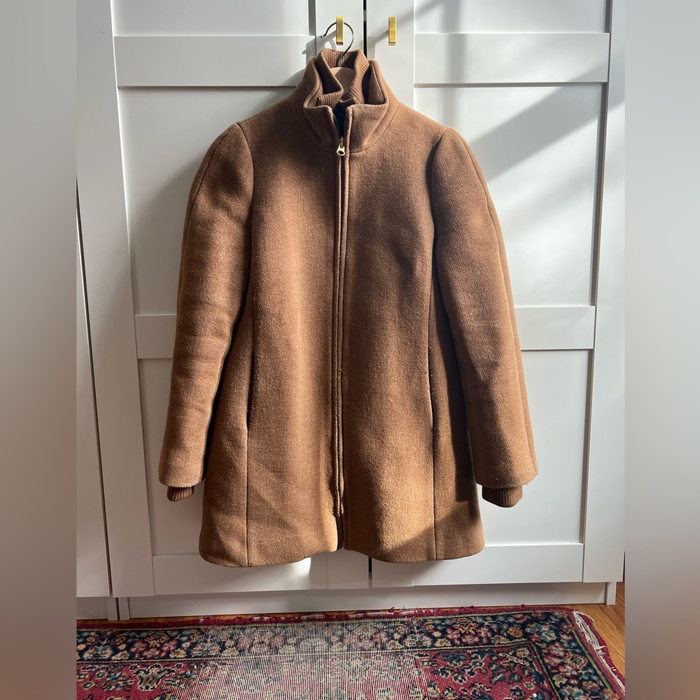Italian Wool J Crew Camel Car Coat